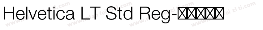 Helvetica LT Std Reg字体转换